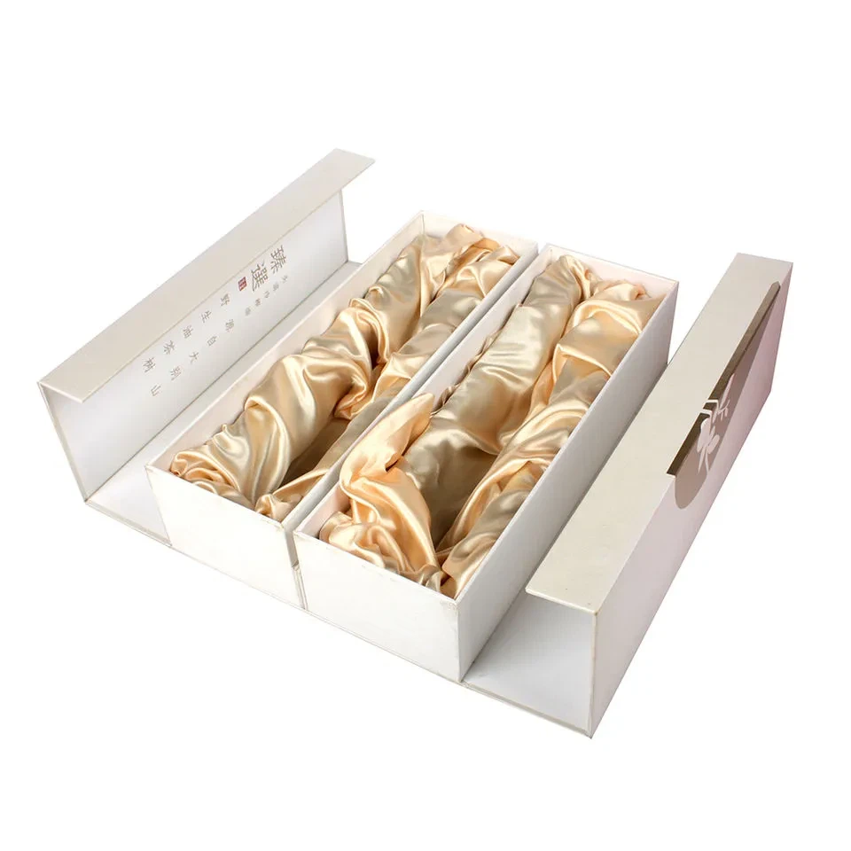 Art Paperlinen Photo Box Custom Packaging Clamshell Book Shape Gift Box With Magnet Linen Photo Box