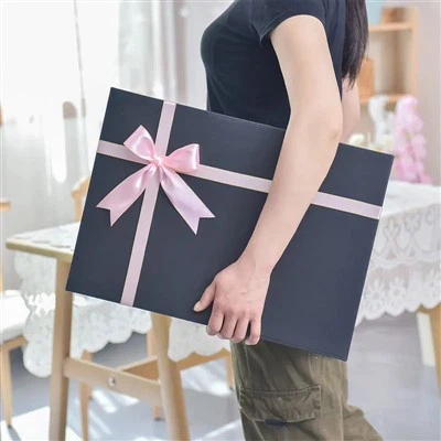 Outlet tal-Fabbrika tal-Kulur Iswed tal-Kulur tal-Pruwa Kaxxa tas-sema u l-art Kopertura kwadra Kaxxa tal-Imballaġġ Kreattiv Kbir