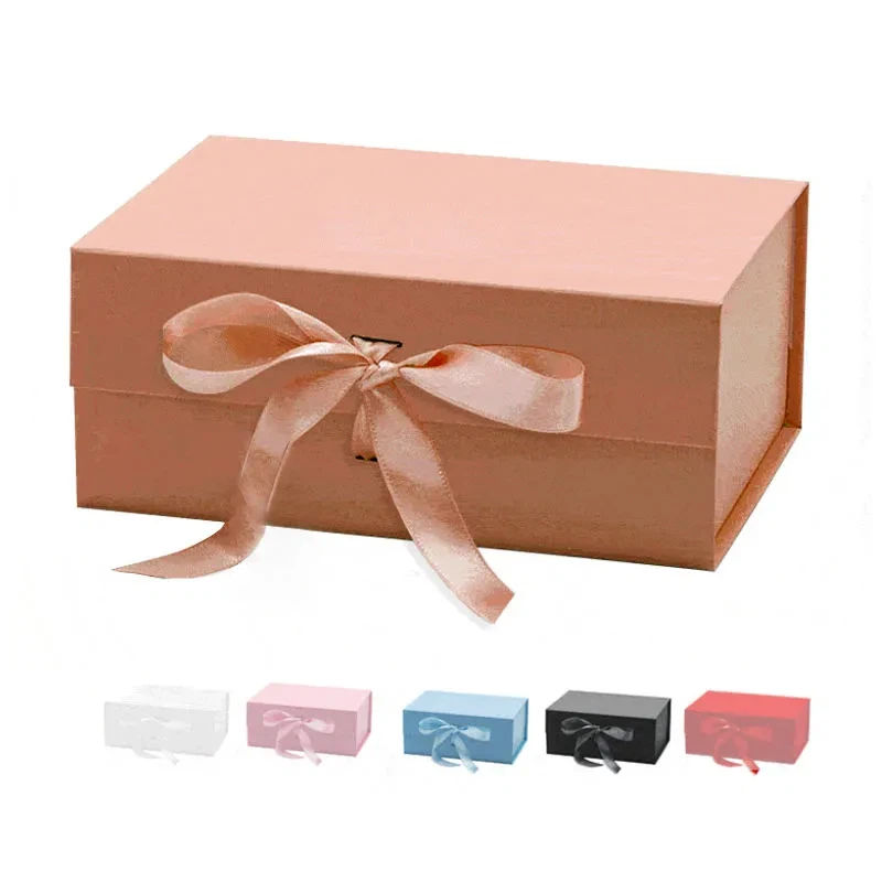 Kaxxi tal-kartun tad-dwana tal-għeluq manjetiku għatu li jintewa l-imballaġġ tat-tieġ b'kaxxa ta 'rigal riġidu ta' lussu