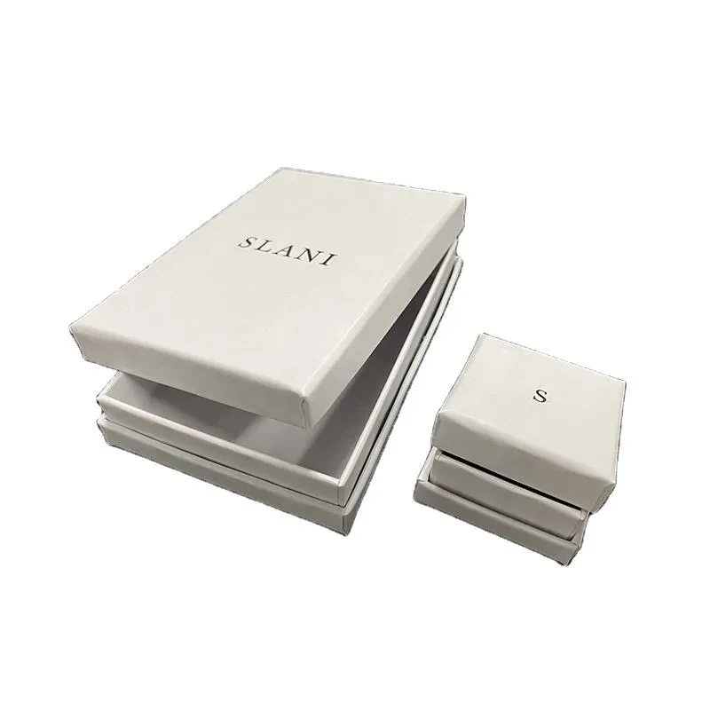 Wholesale Custom Logo Heaven And Earth Cover Box Luxury Bracelets Earring Jewelry Necklace Ring Packaging Paper Boxes