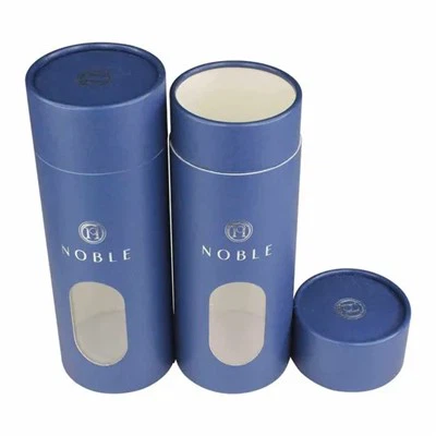 Printed 20cm Cylindrical Custom Rigid Logo Coffee Tea Cardboard Round Shipping Paper Tubes Cylinder Packaging Box